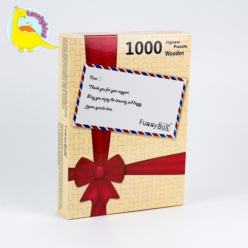 Rompecabezas personalizados de 1000 piezas de juguete de regalo educativo 