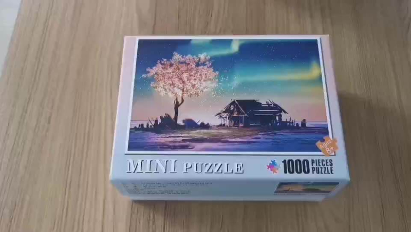 Mini rompecabezas de cartón blanco de 1000 piezas para juguetes de adultos