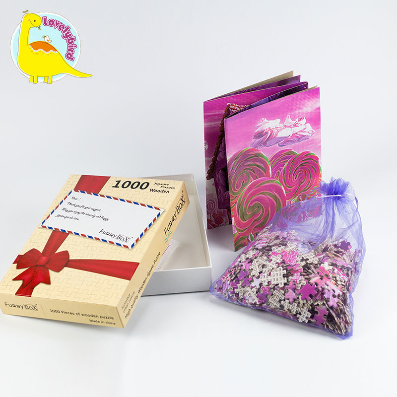 Rompecabezas personalizados de 1000 piezas de juguete de regalo educativo 