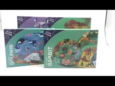 Juguetes educativos para niños Papel Cartón Animales de dibujos animados 12 24 36 48 60 100 piezas Rompecabezas