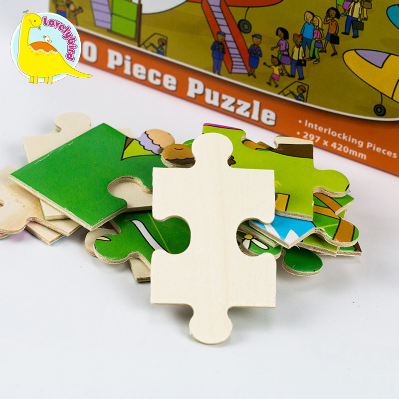 100 piezas educativas con póster El mejor rompecabezas de madera para niños